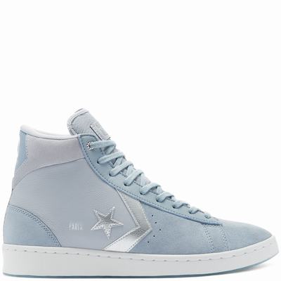 Férfi Converse Heart Of The City Pro Leather Bakancs CO4206153 Világos Kék/Obszidián